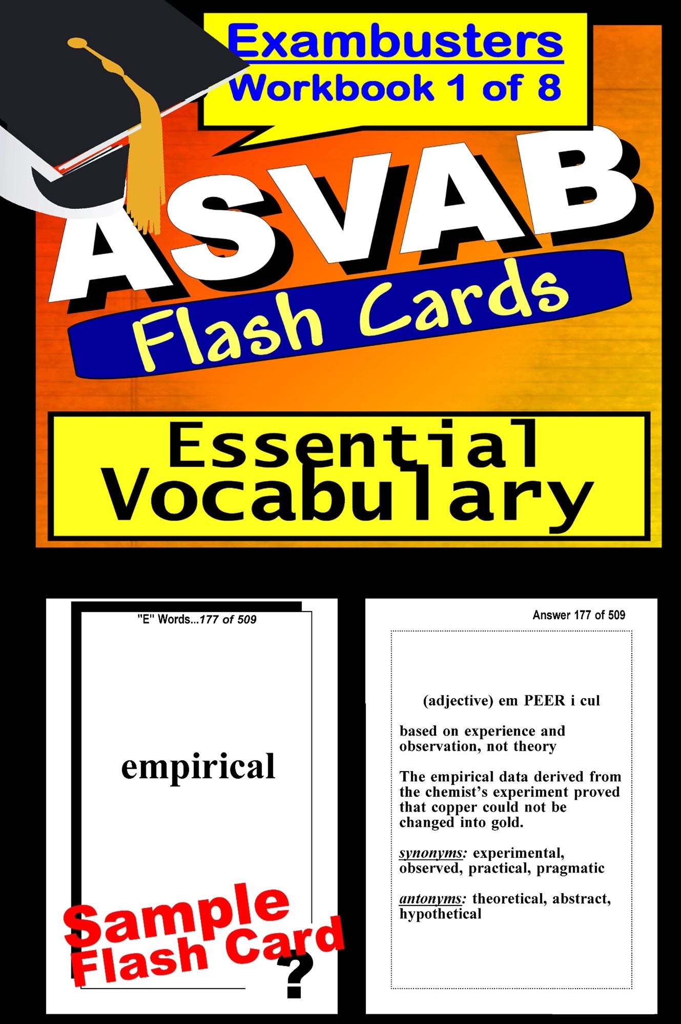 ASVAB Study Guide Essential Vocabulary--ASVAB Flashcards--ASVAB Prep Workbook 1 of 8