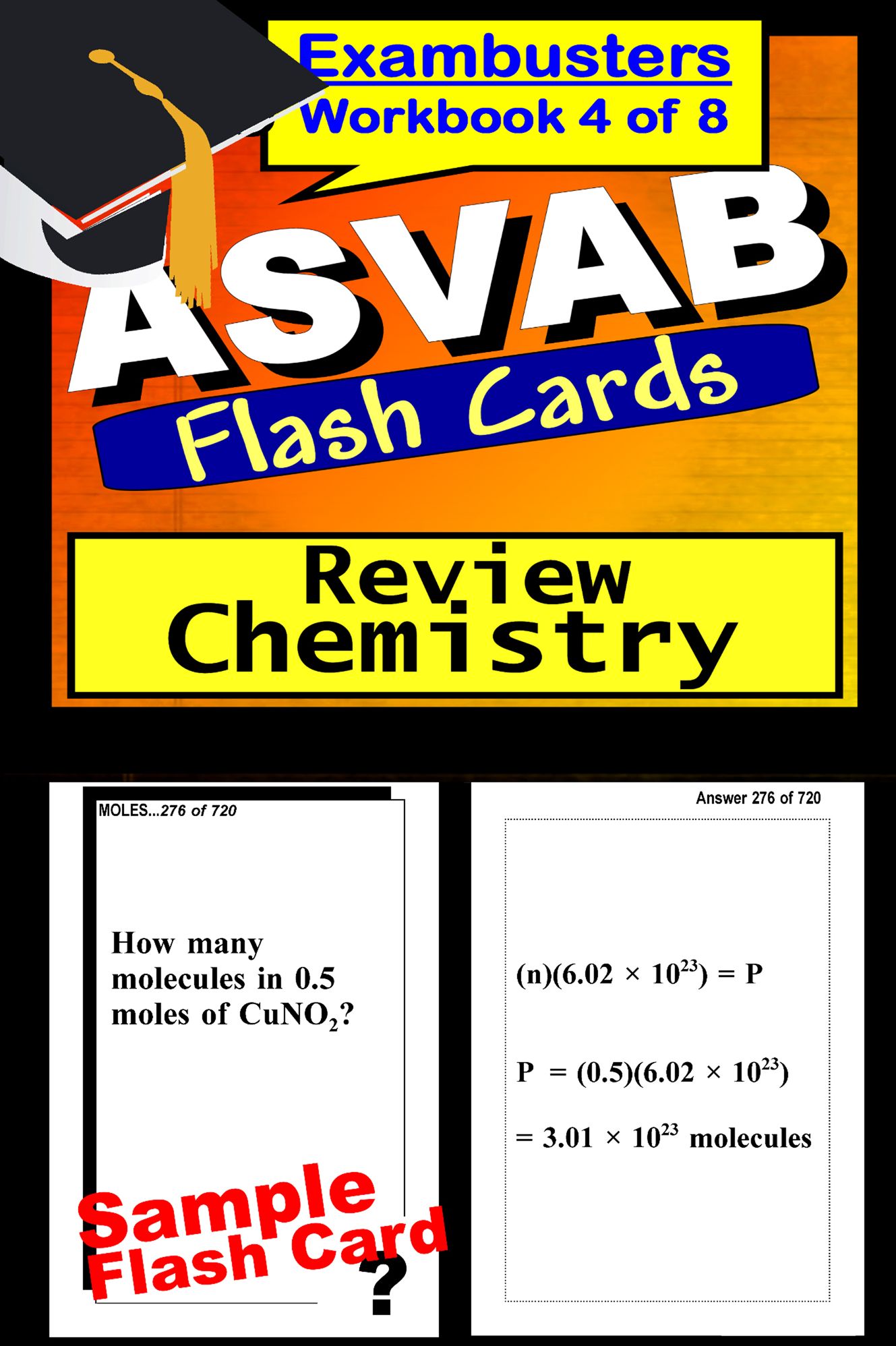 ASVAB Study Guide Chemistry Review--ASVAB Science Flashcards--ASVAB Prep Workbook 4 of 8