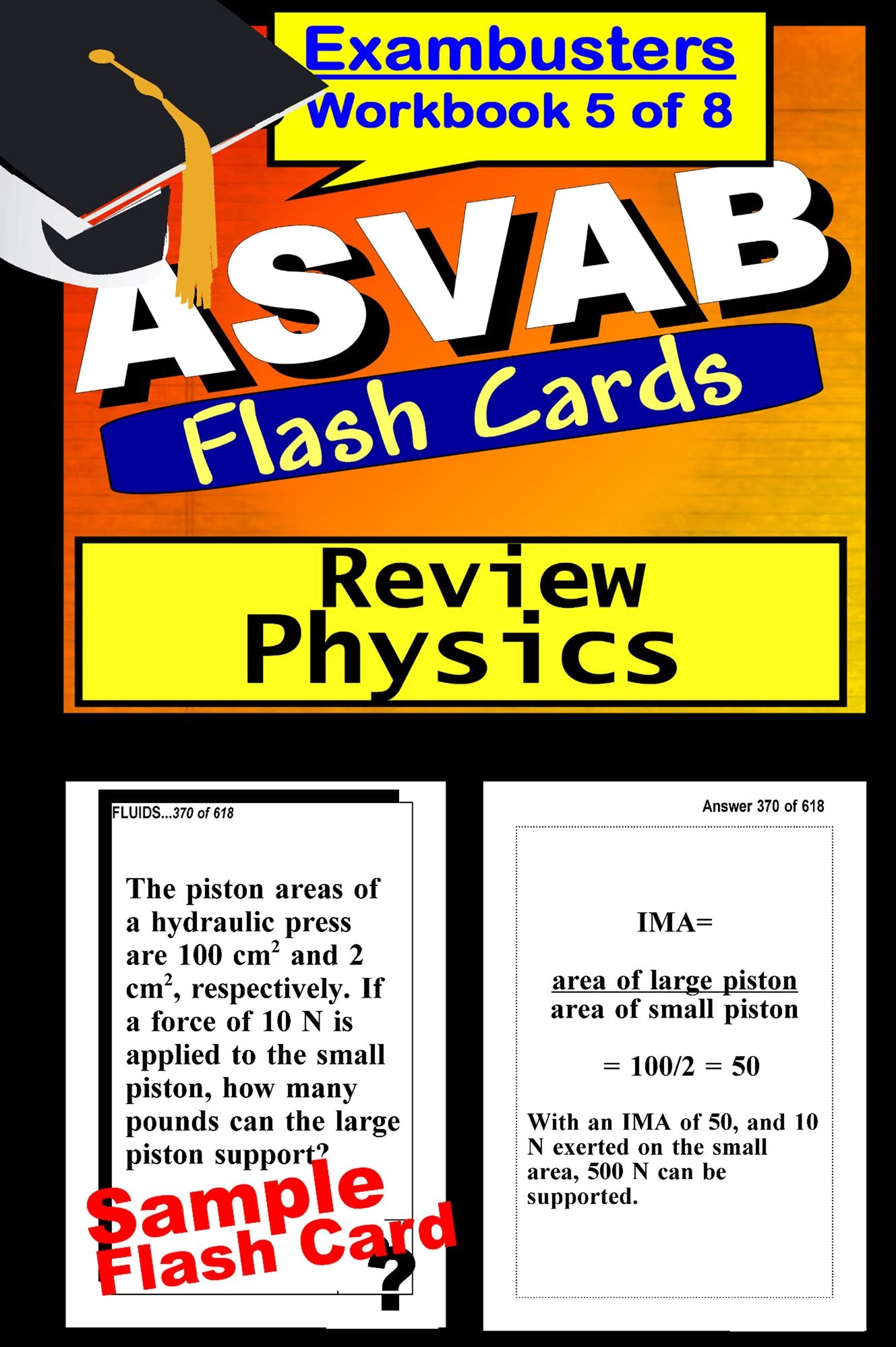 ASVAB Study Guide Physics Review--ASVAB Science Flashcards--ASVAB Prep Workbook 5 of 8