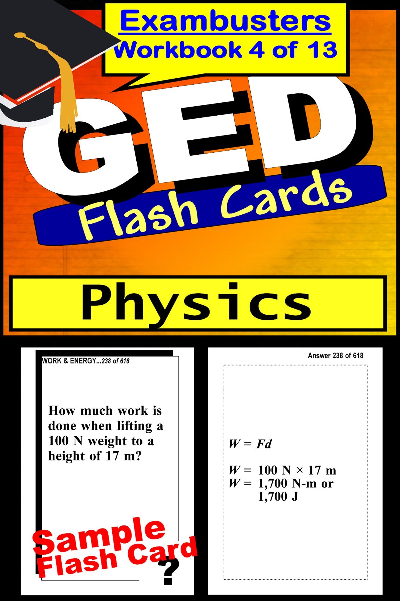 GED Study Guide Physics Review--GED Science Flashcards--GED Prep Workbook 4 of 13