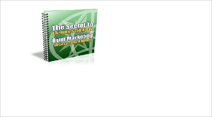 The Secret To Earning $150 A Day - Bum Marketing In Less Than A Month! AAA+++
