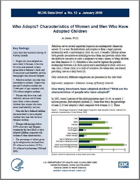 Who Adopts? Characteristics of Women and Men Who Have Adopted Children