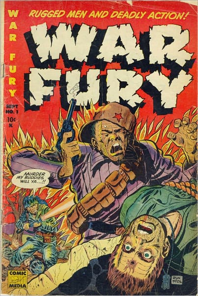 War Fury Number 1 War Comic Book