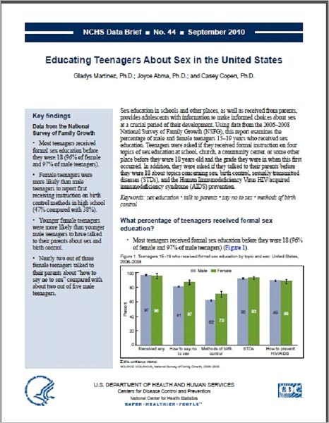 Educating Teenagers About Sex in the United States