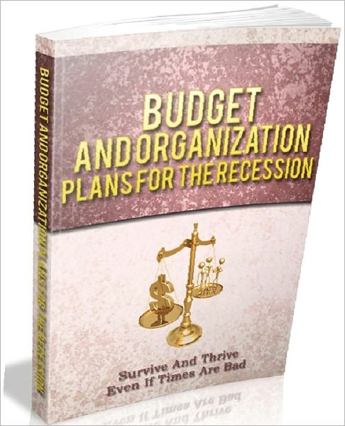 Budget And Organization Plans For The Recession - Get the Spending Under Control