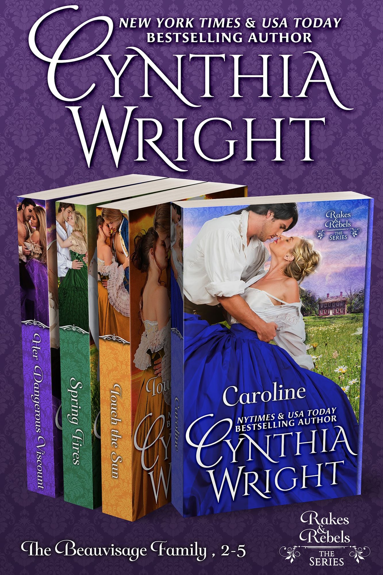 Rakes & Rebels The Beauvisage Family (Caroline, Touch the Sun, Spring Fires, Her Dangerous Viscount)