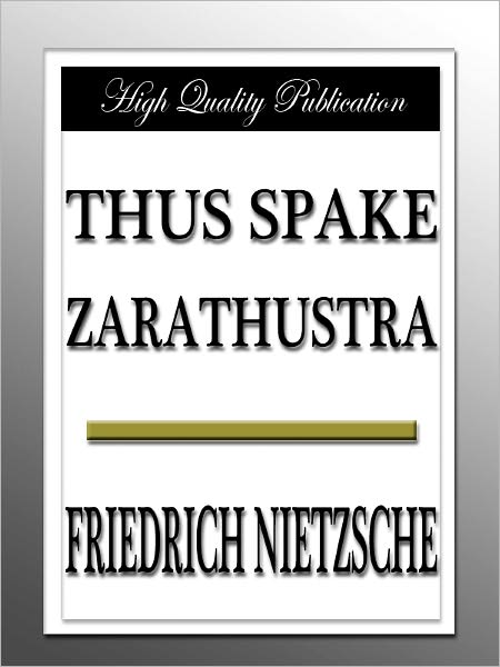 Thus Spake Zarathustra