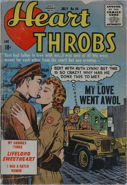 Heart Throbs Number 44 Love Comic Book