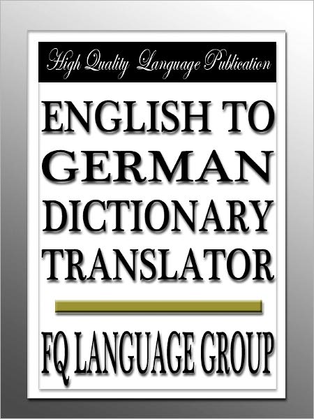 English to German Dictionary Translator