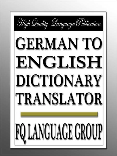 German to English Dictionary Translator