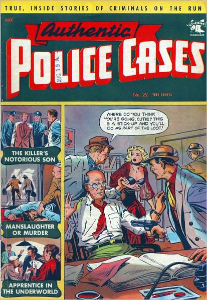 Authentic Police Cases Number 22 Crime Comic Book