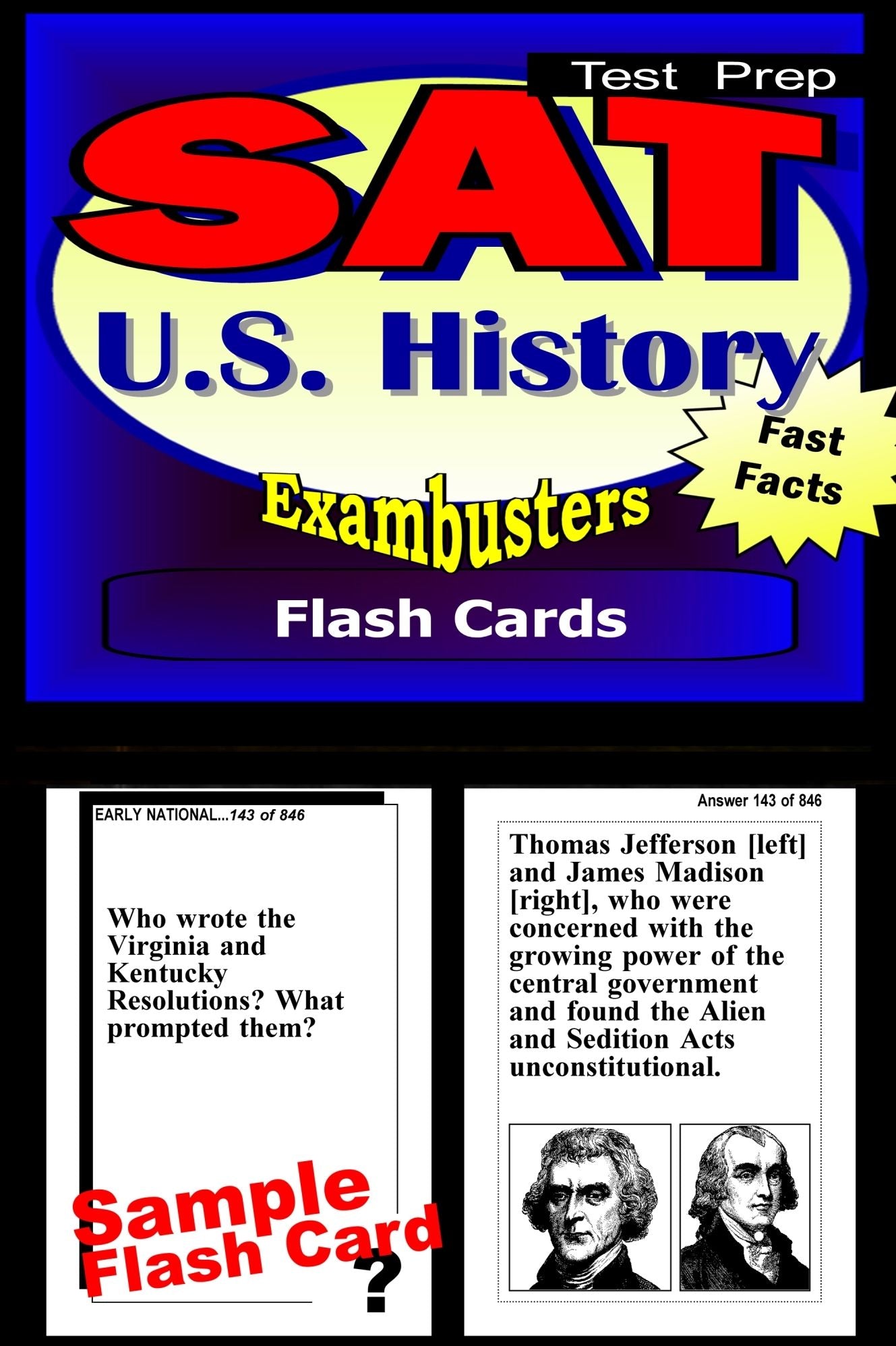 SAT United States History Study Guide--SAT 2 History Flashcards--SAT 2 Prep Workbook