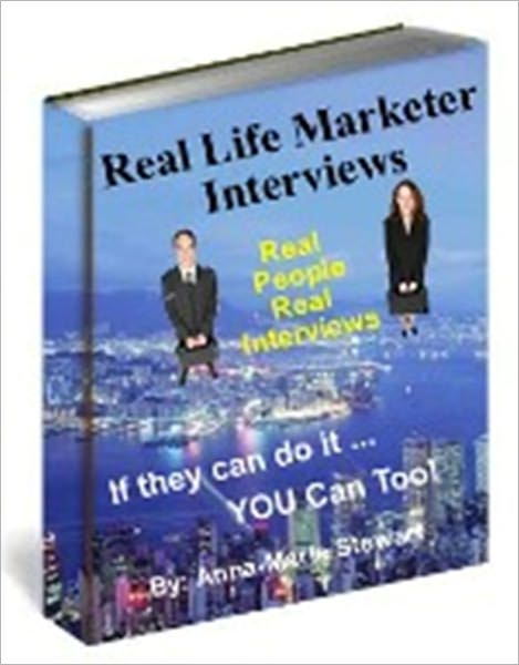 Real life Marketer Interviews----20 real life interviews of successful marketers who are making a living online right now.
