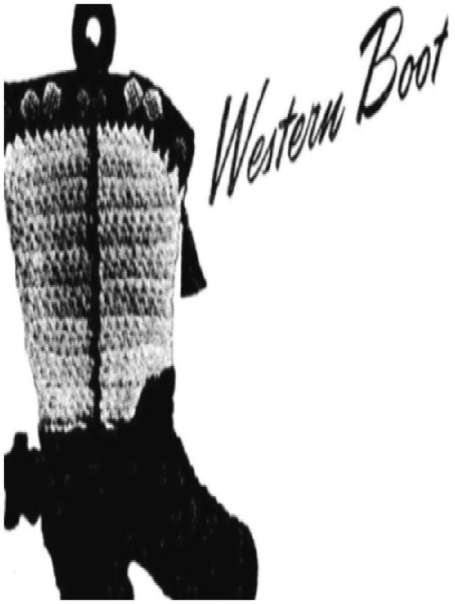 PATTERN #0448 WESTERN BOOT POTHOLDER VINTAGE CROCHET