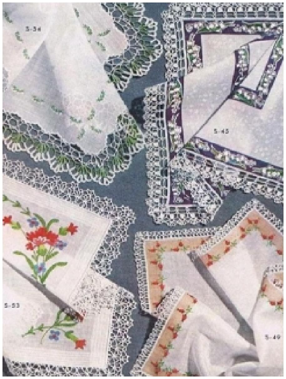 PATTERN #0444 HANKIE EDGES VINTAGE CROCHET