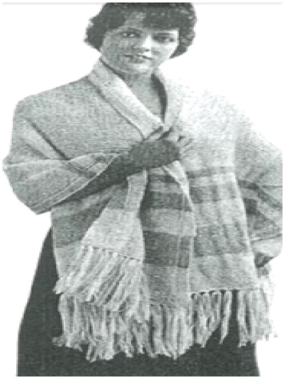 PATTERN #0451 SONORA SCARF VINTAGE KNITTING