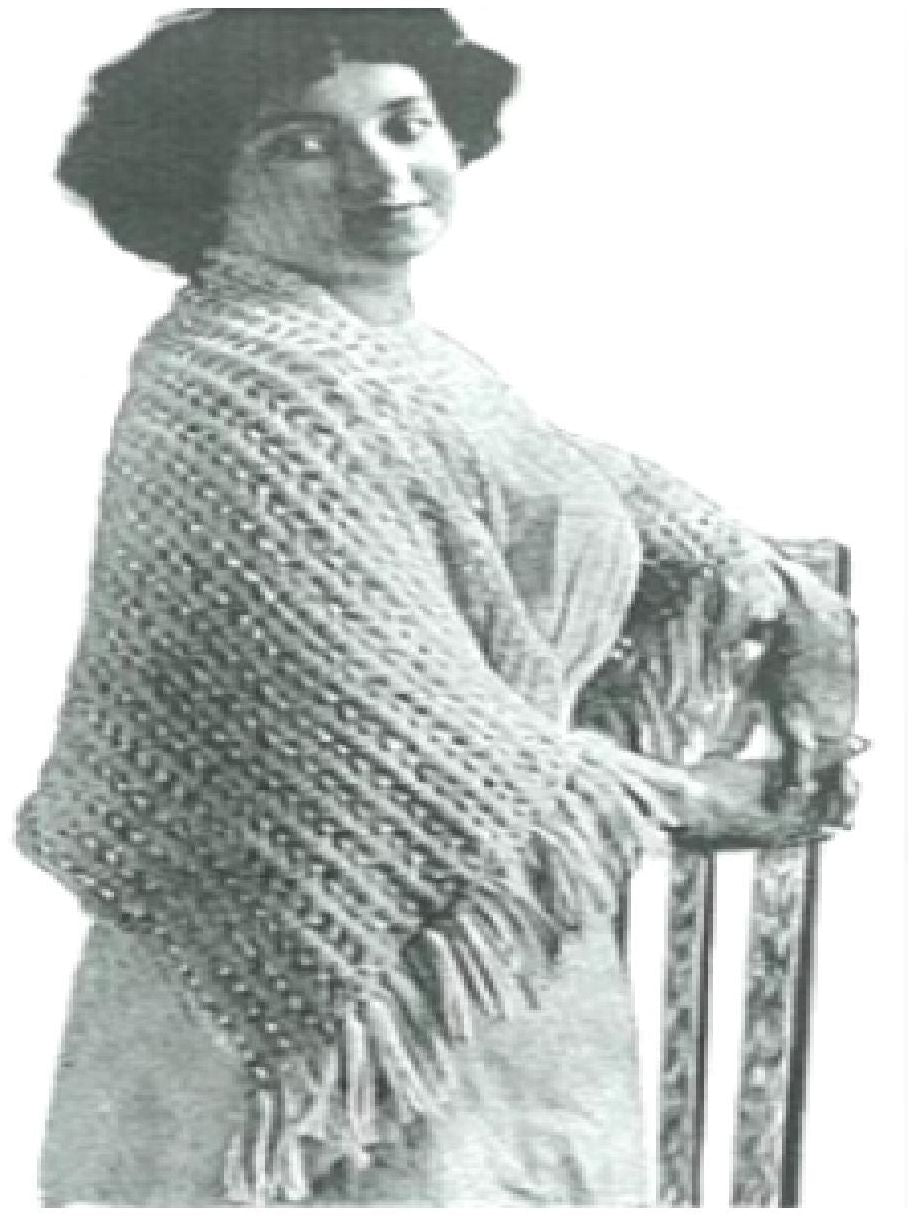 PATTERN #0456 MERSEY SCARF VINTAGE KNITTING
