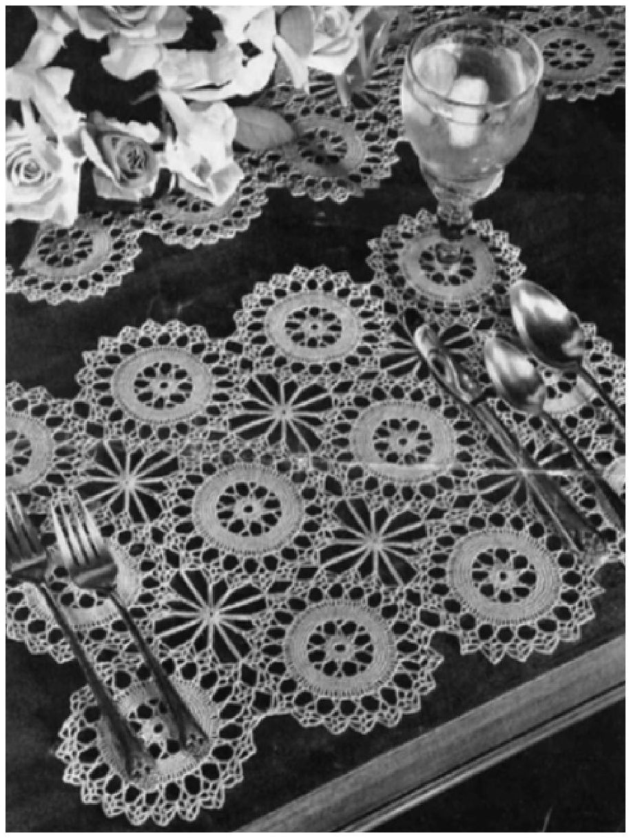 PATTERN #0471 STAR WHEEL VINTAGE CROCHET