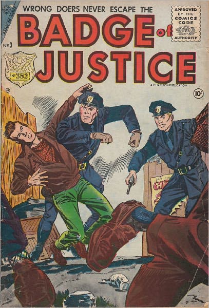Badge Of Justice Number 3 Crime Comic Book