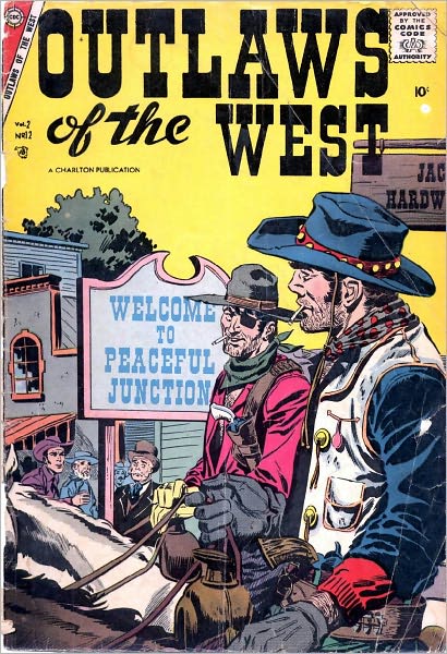Outlaws Of The West Number 12 Western Comic Book