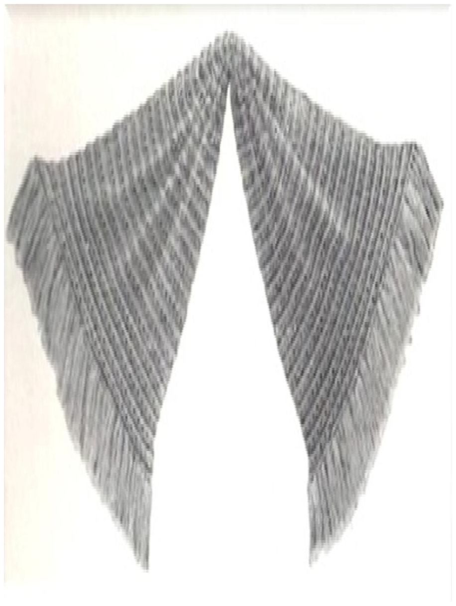 PATTERN #0250 FLUTED SHAWL VINTAGE KNITTING