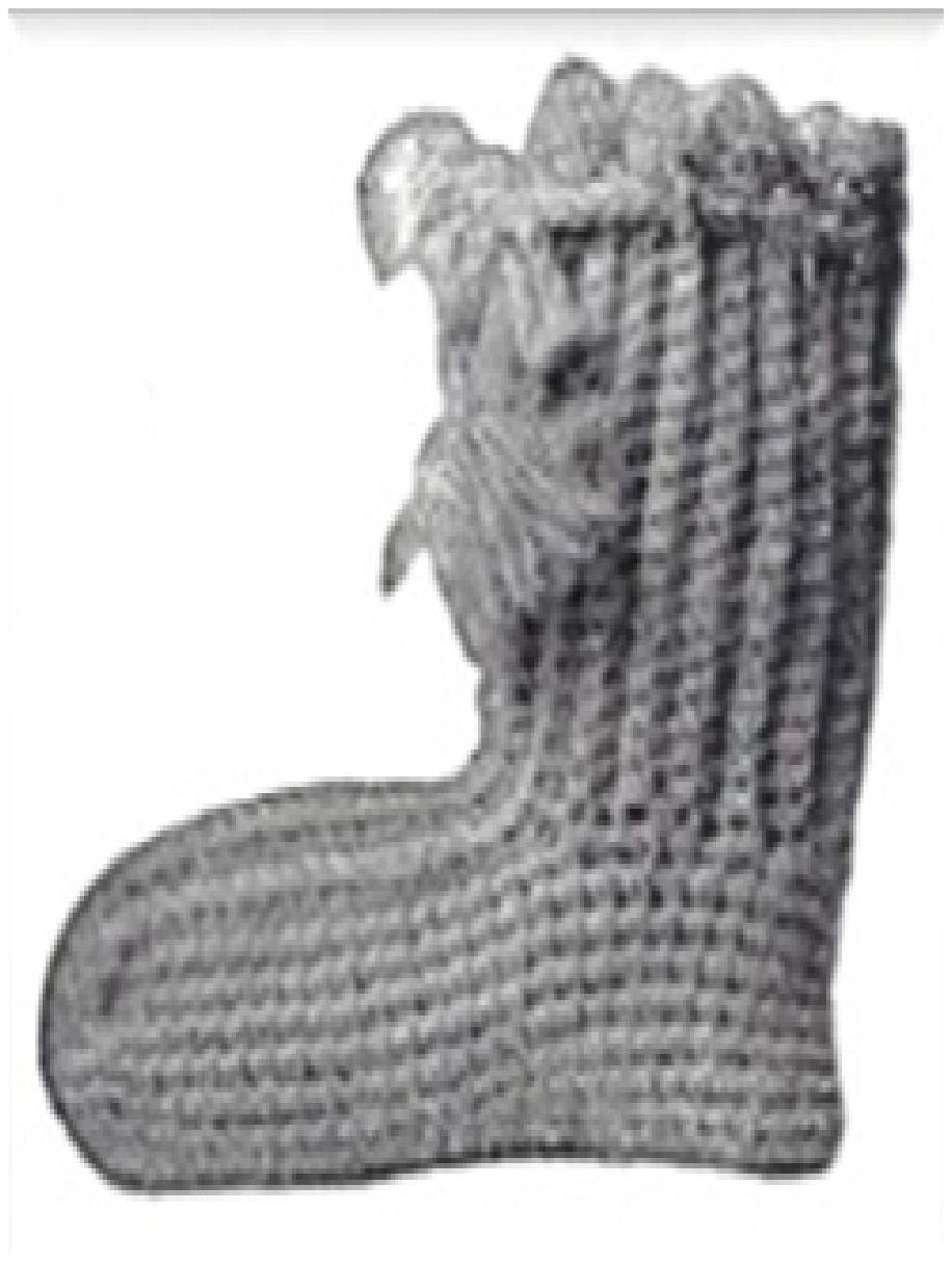 PATTERN #0254 JENNY SOCK VINTAGE CROCHET