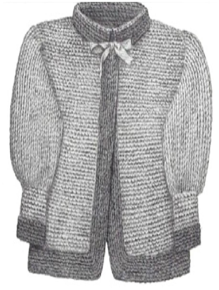PATTERN #0257 LITTLE LISA SACQUE VINTAGE KNITTING