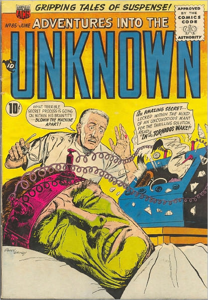 Adventures into the Unknown Number 85 Horror Comic Book