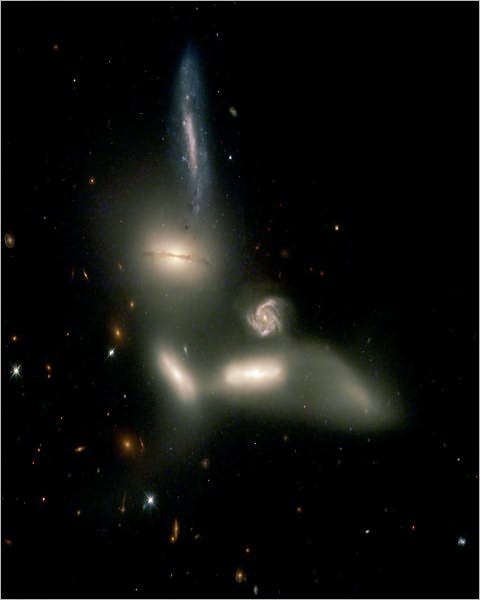 Hubble Watches Galaxies Engage in Dance of Destruction