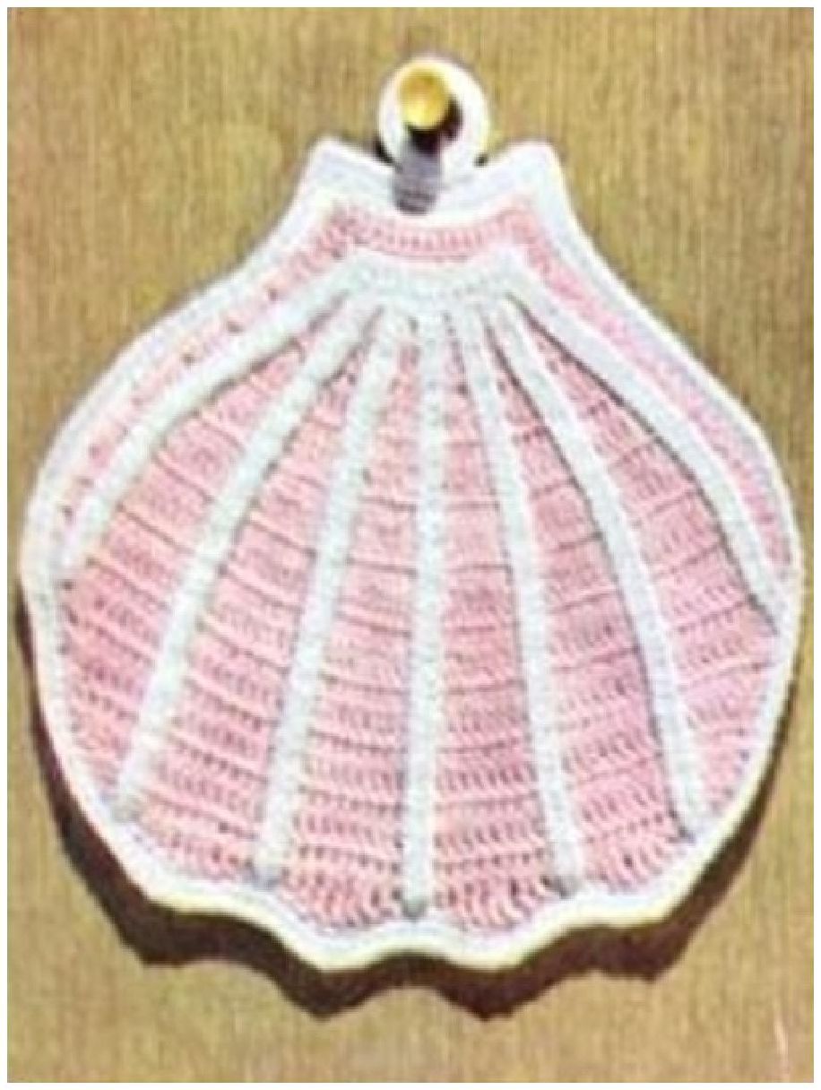 PATTERN #0326 SEA SHELL POTHOLDER VINTAGE CROCHET