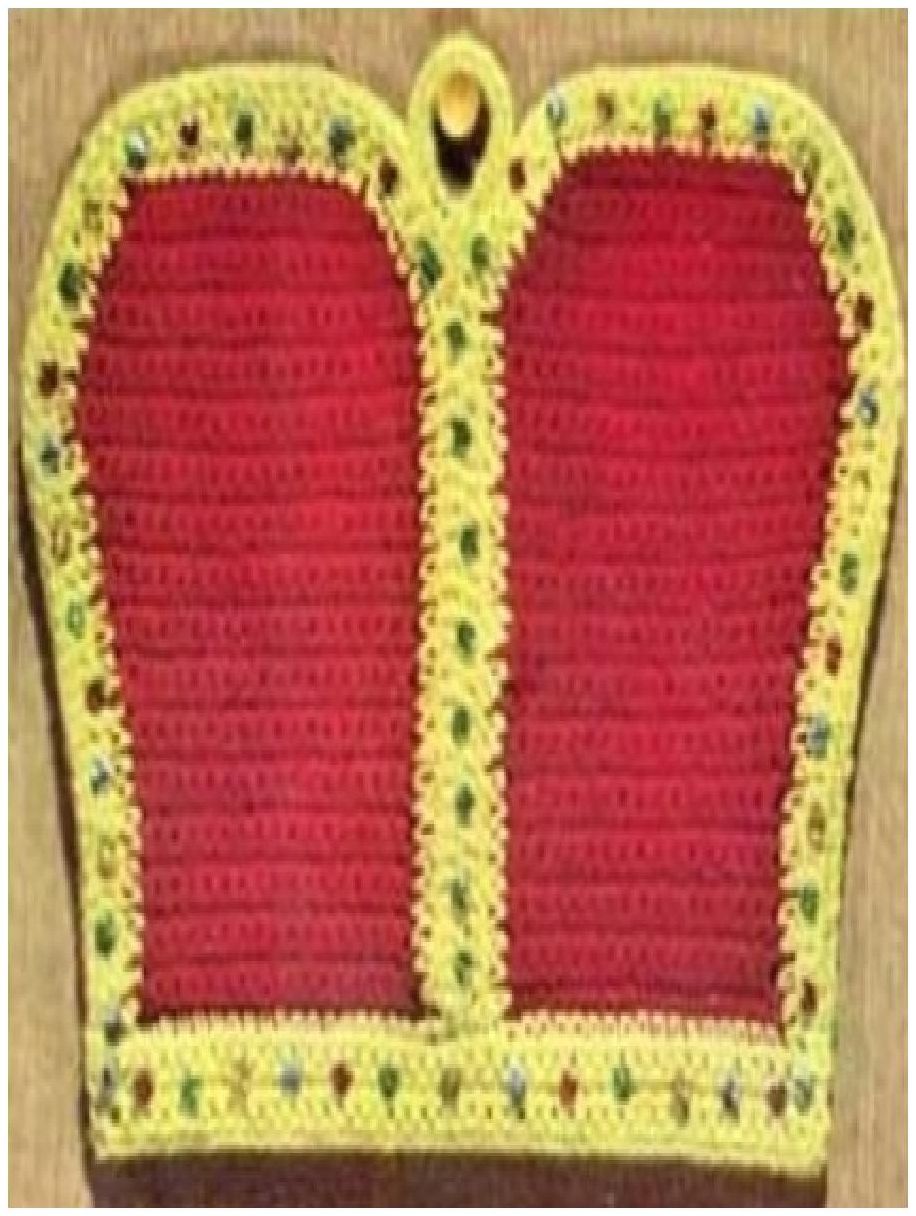 PATTERN #0329 ROYAL CROWN POTHOLDER VINTAGE CROCHET