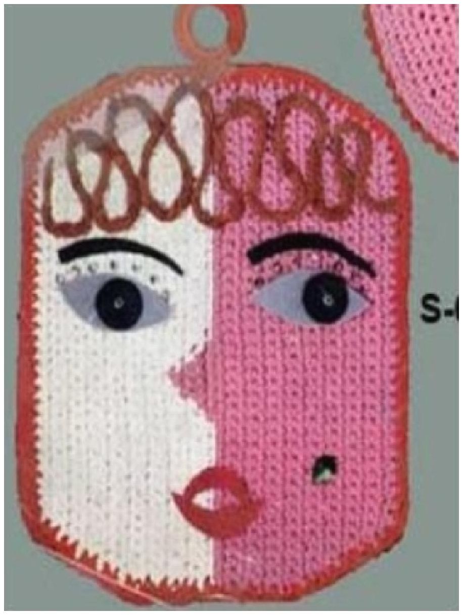 PATTERN #0335 FUNNY FACE POTHOLDER VINTAGE CROCHET