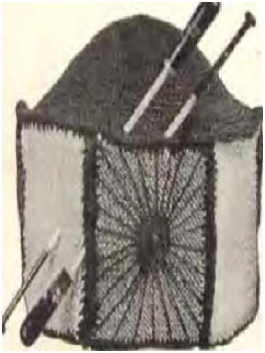 PATTERN #0407 BOX HAT VINTAGE KNITTING