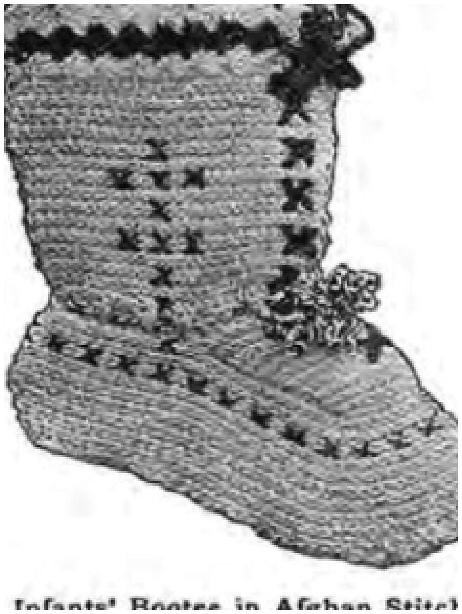 PATTERN #0426 INFANT BOOTEE VINTAGE CROCHET