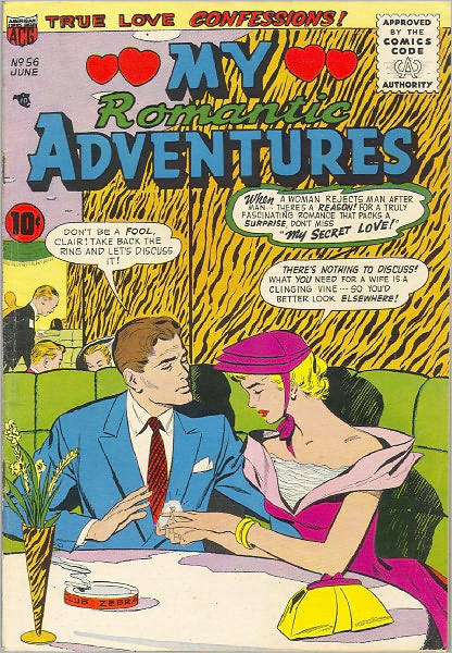 Romantic Adventures Number 56 Love Comic Book