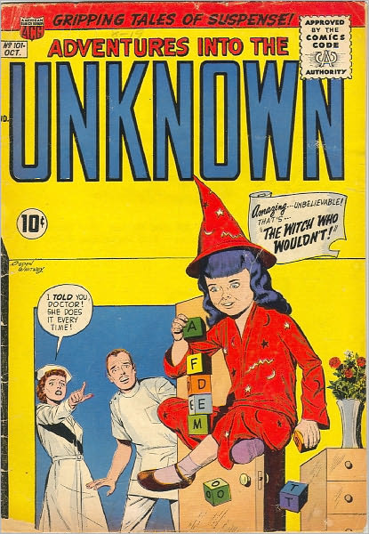 Adventures into the Unknown Number 101 Horror Comic Book