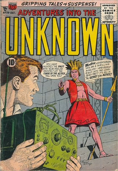 Adventures into the Unknown Number 79 Horror Comic Book