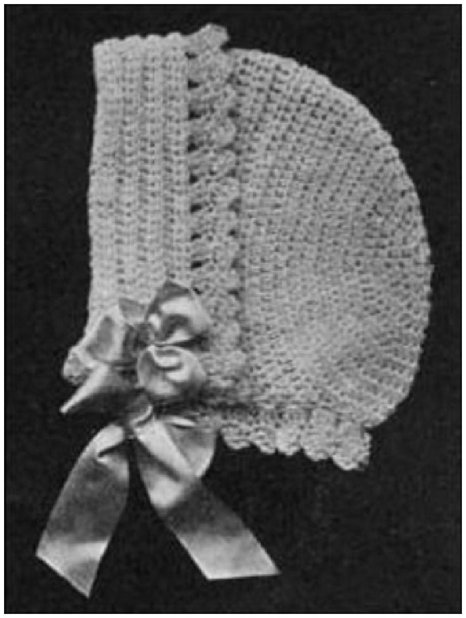 PATTERN #0292 BABY BONNET VINTAGE CROCHET
