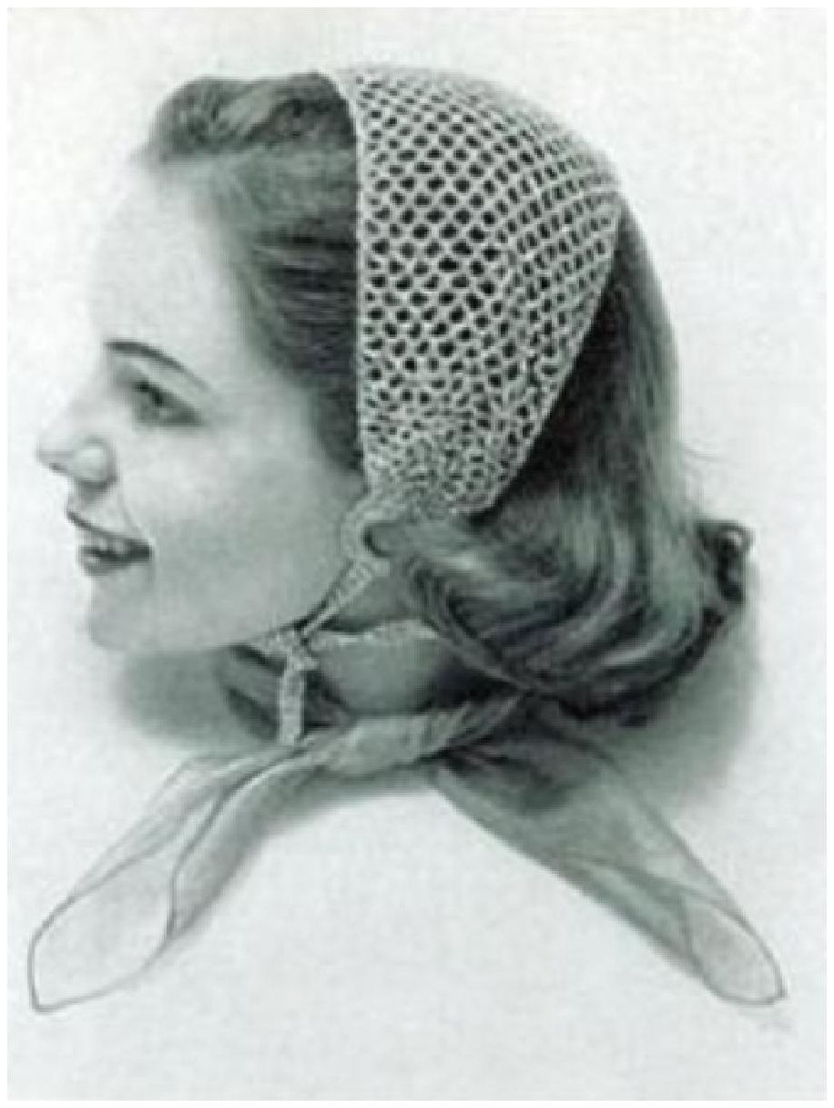 PATTERN #0303 BLUE BANDEAU VINTAGE CROCHET