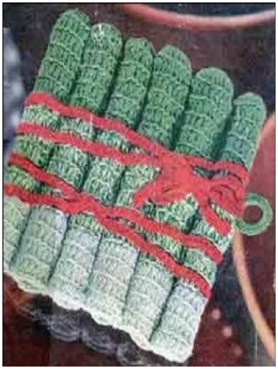 PATTERN #0318 ASPARAGUS POTHOLDER VINTAGE CROCHET