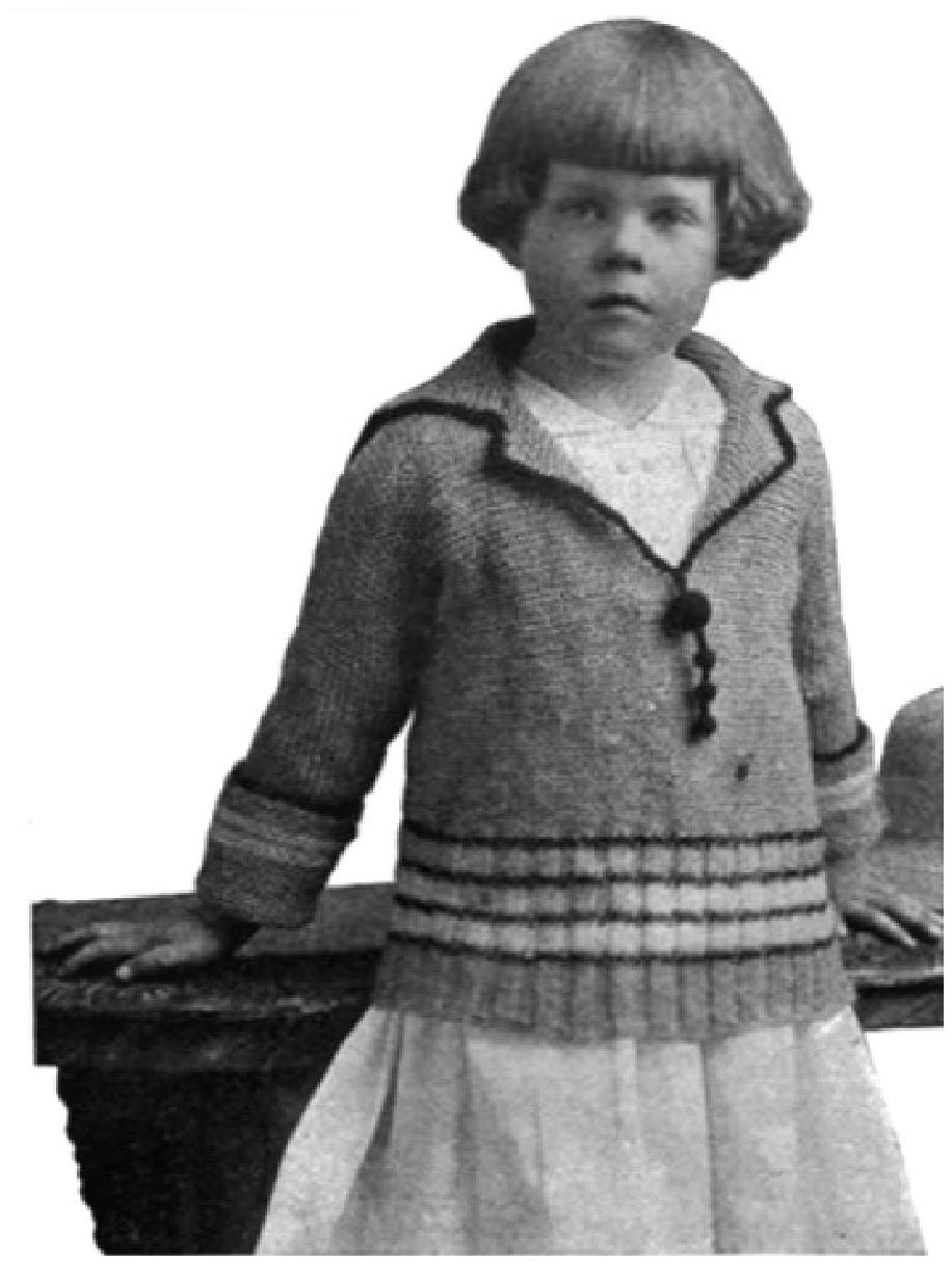 PATTERN #0321 CHILD'S MIDDY SWEATER VINTAGE CROCHET