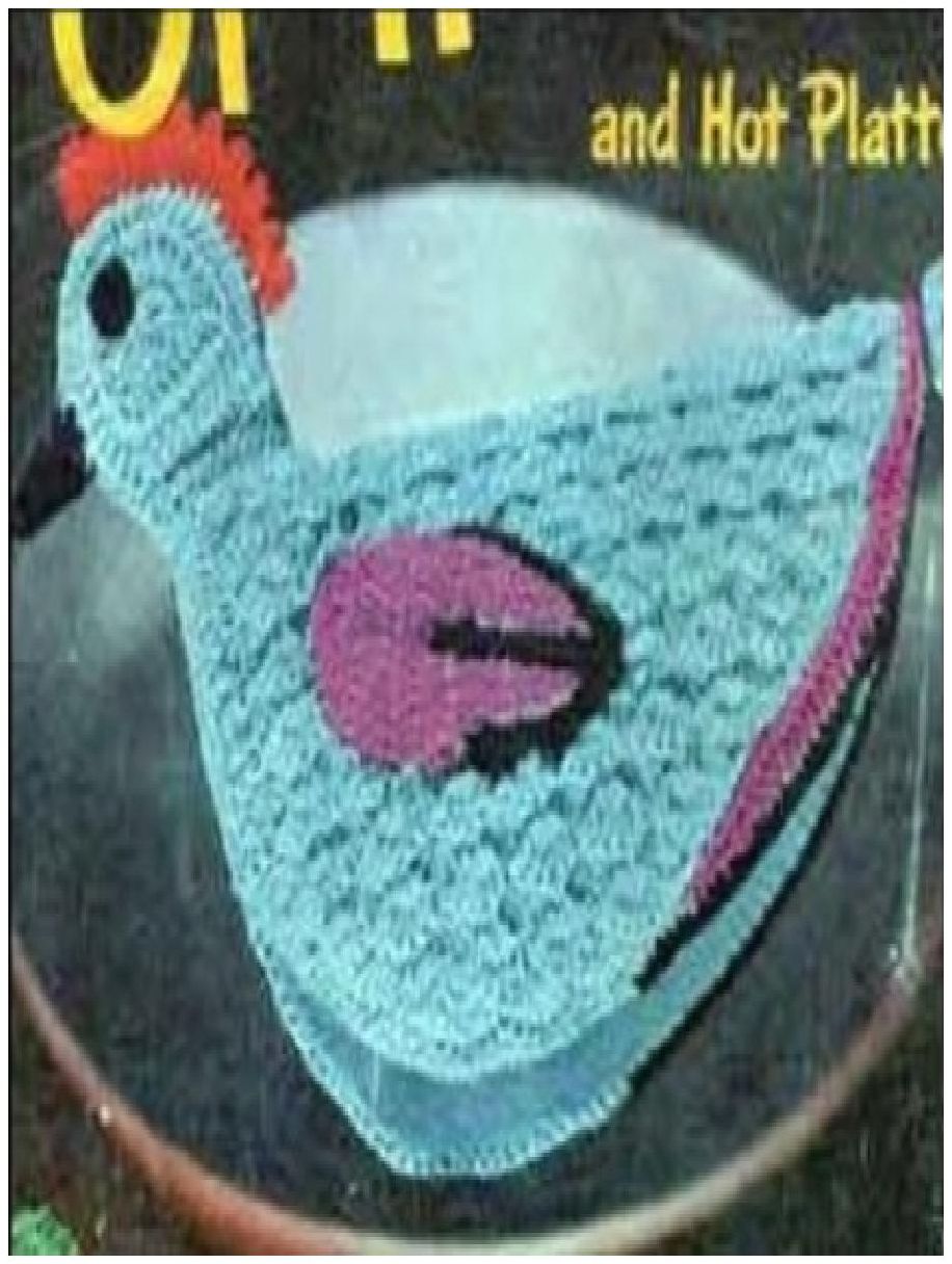 PATTERN #0324 CHICKEN POTHOLDER VINTAGE CROCHET