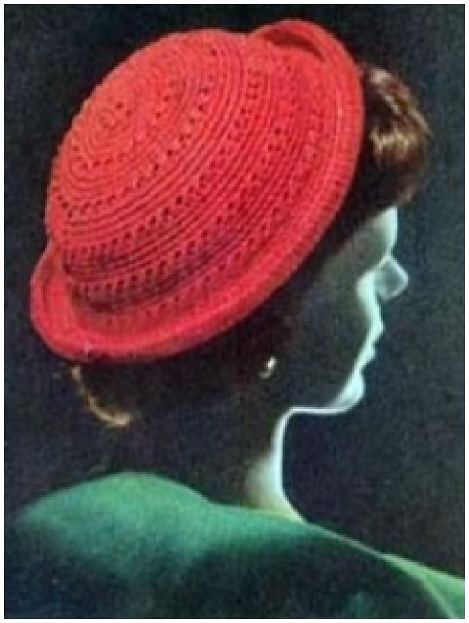 PATTERN #0345 CONVERTIBLE BRIM HAT VINTAGE CROCHET