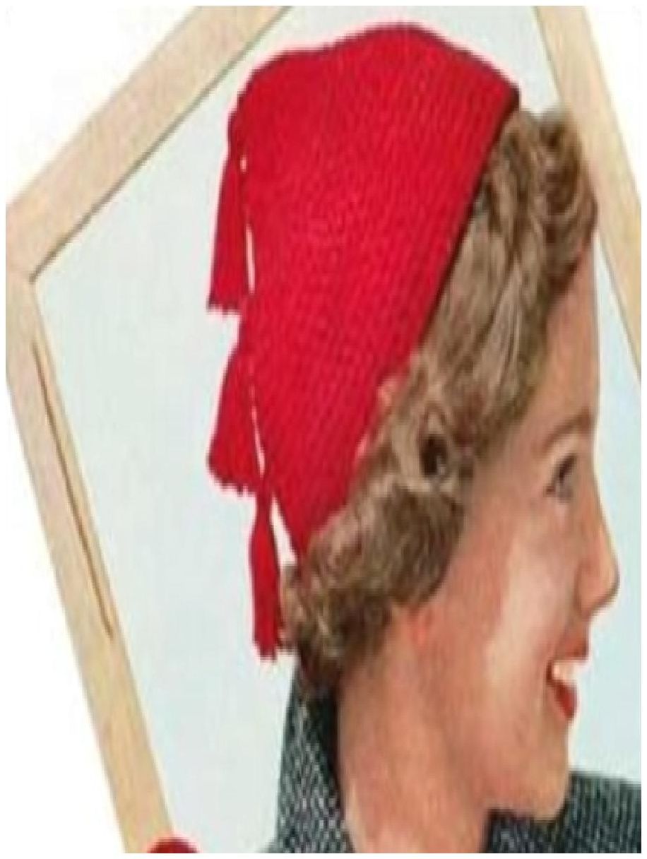 PATTERN #0352 PIXIE FRINGE HAT VINTAGE CROCHET