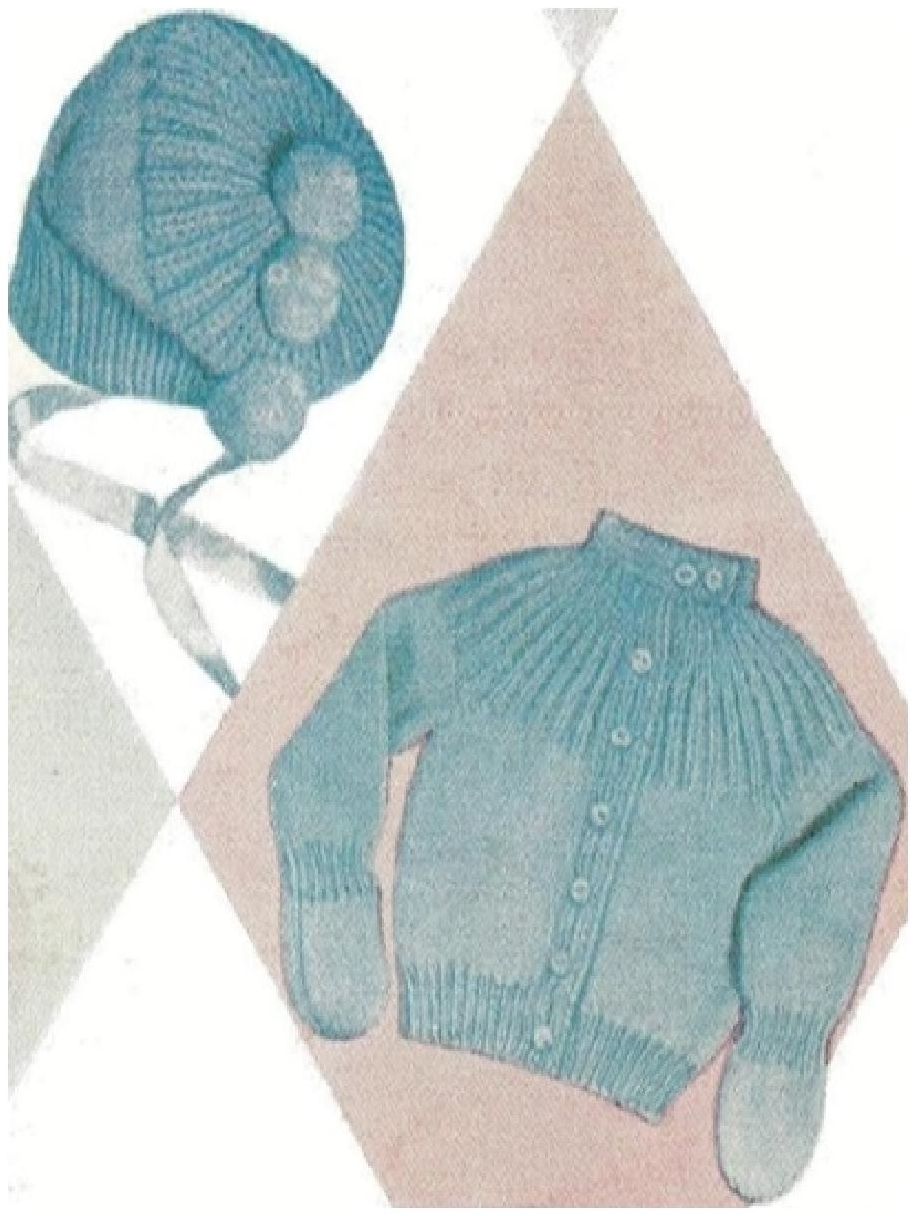 PATTERN #0353 2 PIECE SET VINTAGE KNITTING
