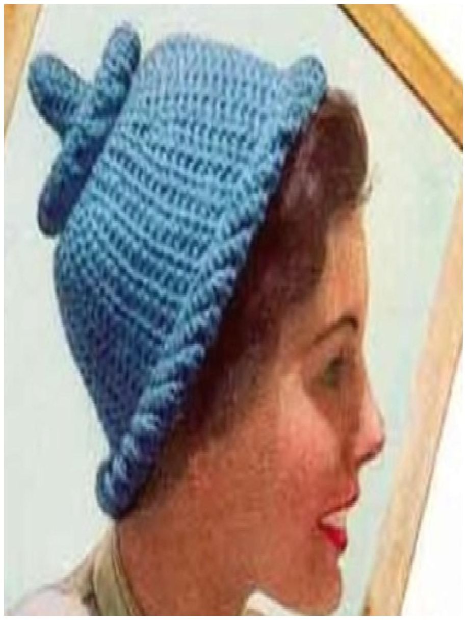 PATTERN #0372 PIXIE ROLL HAT VINTAGE CROCHET