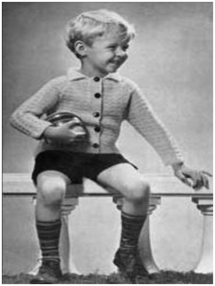 PATTERN #0376 BOY'S KNITTED SWEATER VINTAGE KNITTING