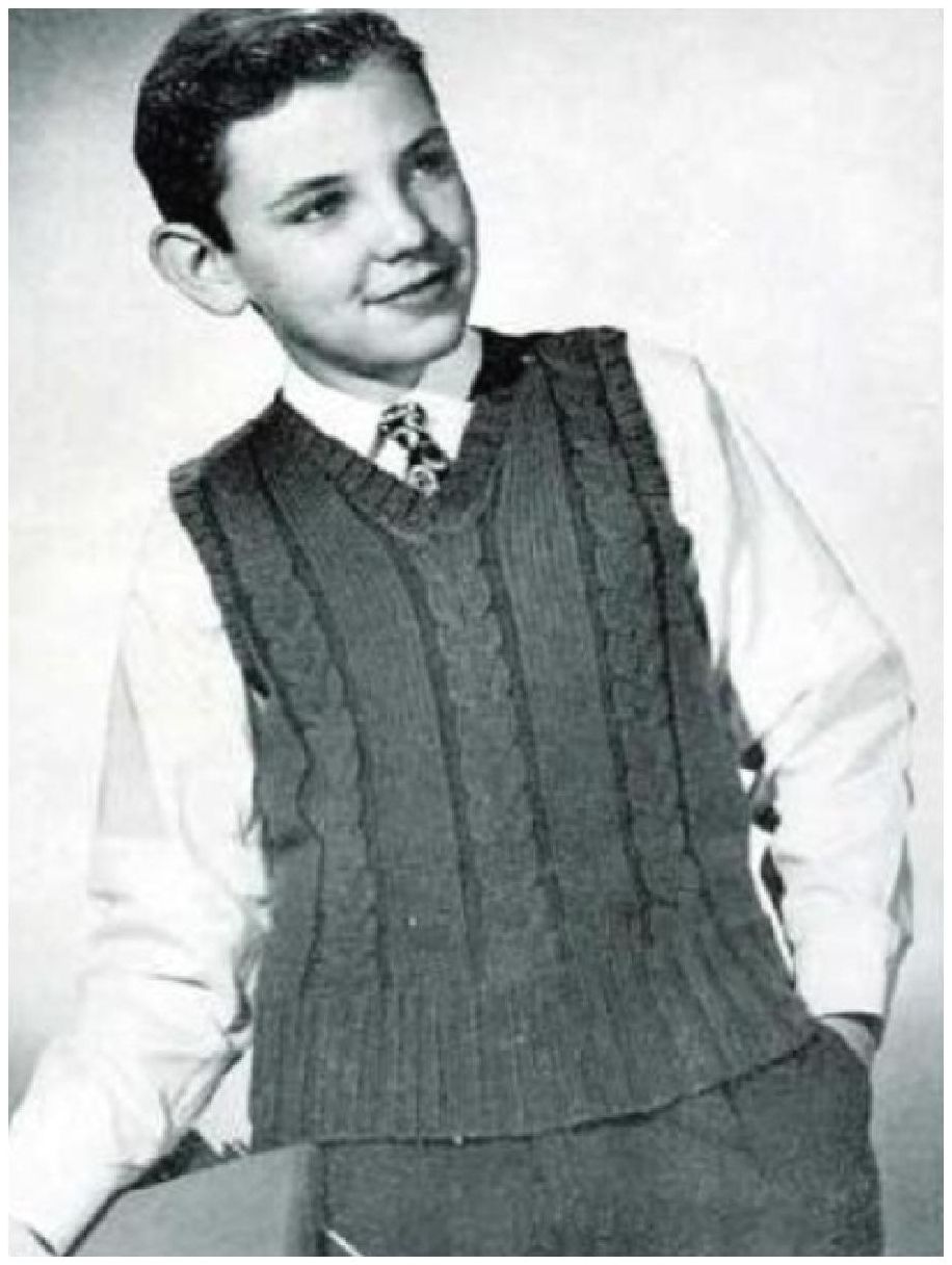 PATTERN #0378 BOY'S SLEEVELESS SWEATER VINTAGE KNITTING