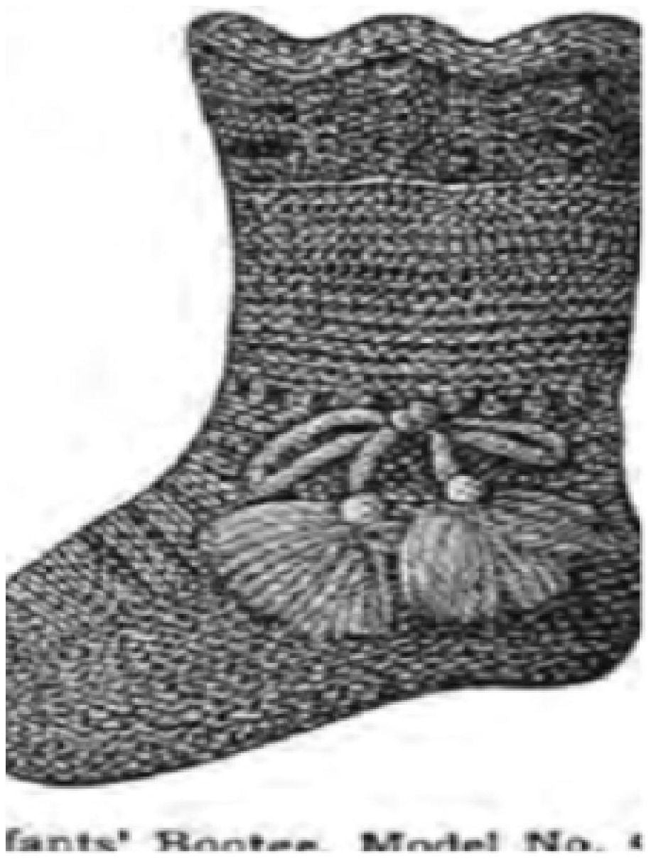 PATTERN #0382 SOFIE BOOTTEES VINTAGE KNITTING