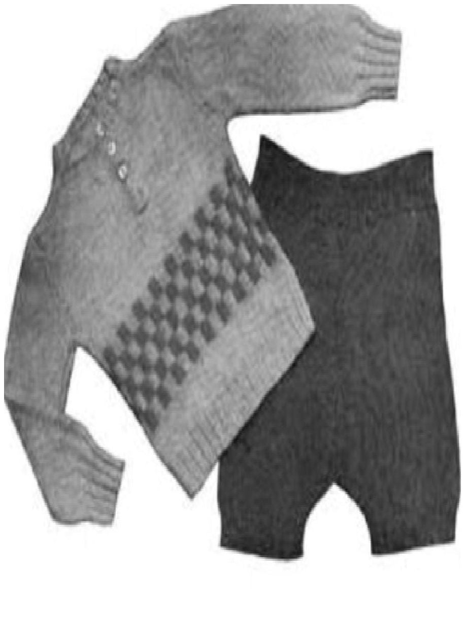 PATTERN #0385 BOY'S SUIT VINTAGE KNITTING